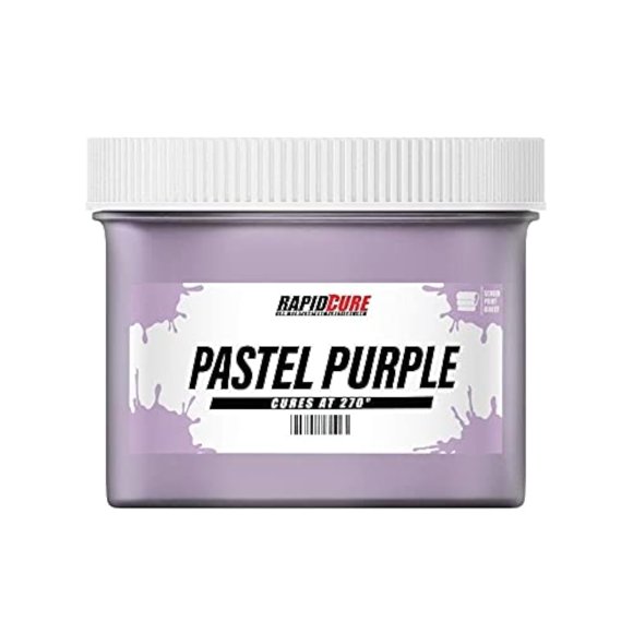 Tinta plastisol Rapid Cure color púrpura pastel de Screen Print Direct, 237 ml