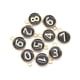 thumbnail image 3 of Dijes De Aleación Mixta Número 0-9, Proyectos De Arte Artesanal DIY Para Mujeres Y Niñas, Negro Duradero, 3 of 5