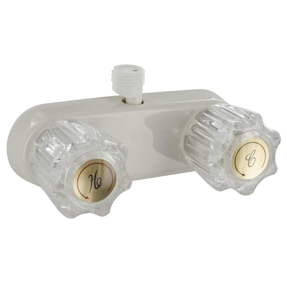 Grifo Valterra PF223242 con rompe vacío blanco de 4"