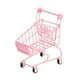 thumbnail image 2 of Mini Carrito De Compras Muebles De Casa De Muñecas Decoración De Escritorio Soporte De Maquillaje Caja De Almacenamiento Rosa, 2 of 5