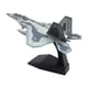 thumbnail image 4 of Adorno De Caza De Aleación Fundido A Presión, Avión F22 De EE. UU., 1/100, Para Gabinete De Bar De Oficina, Base Negra, 4 of 5