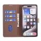 thumbnail image 3 of Funda Cartera con Bloqueo RFID para Motorola Moto Thinkphone 25 con Ranuras y Soporte Marrón, 3 of 5