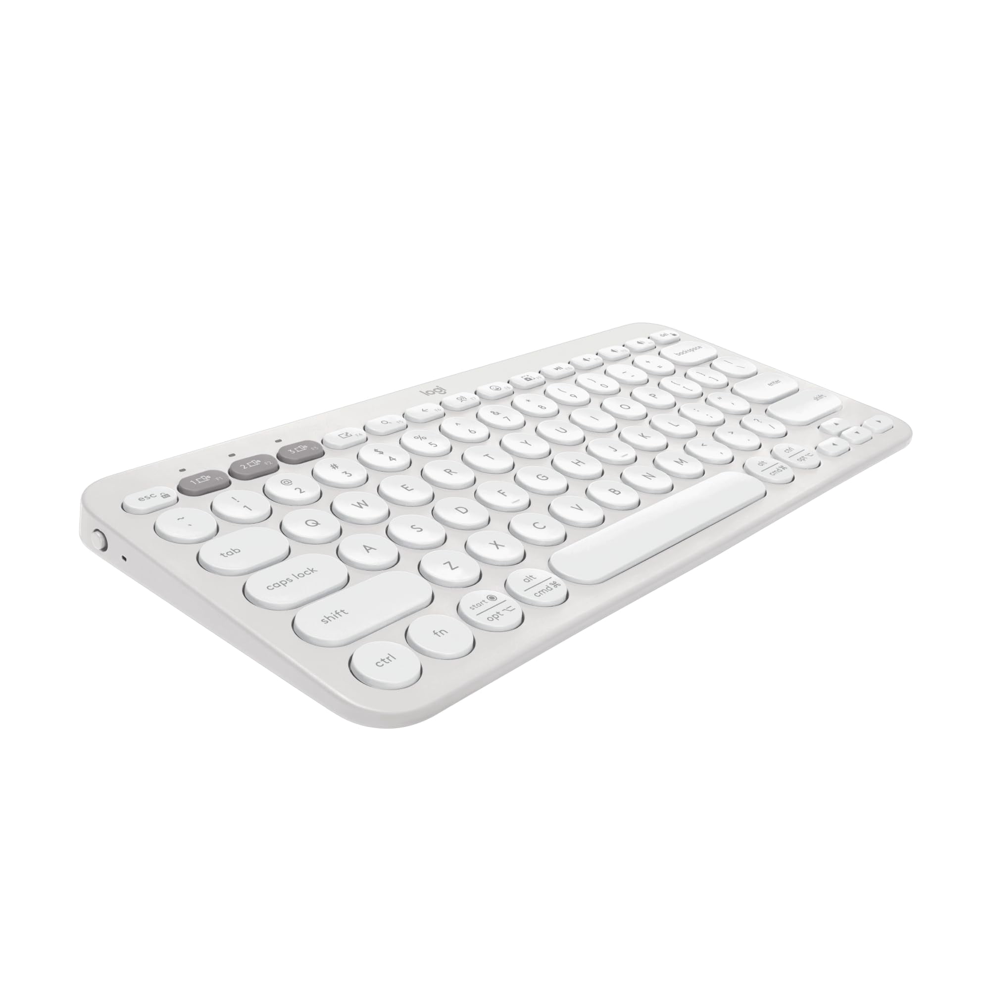 Teclado Inalámbrico Logitech Pebble Keys 2 K380s - Blanco Tonal