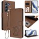 thumbnail image 2 of Infinix HOT 60 PRO 4G Funda Billetera con Estampado de Gato, Marrón, 2 of 6