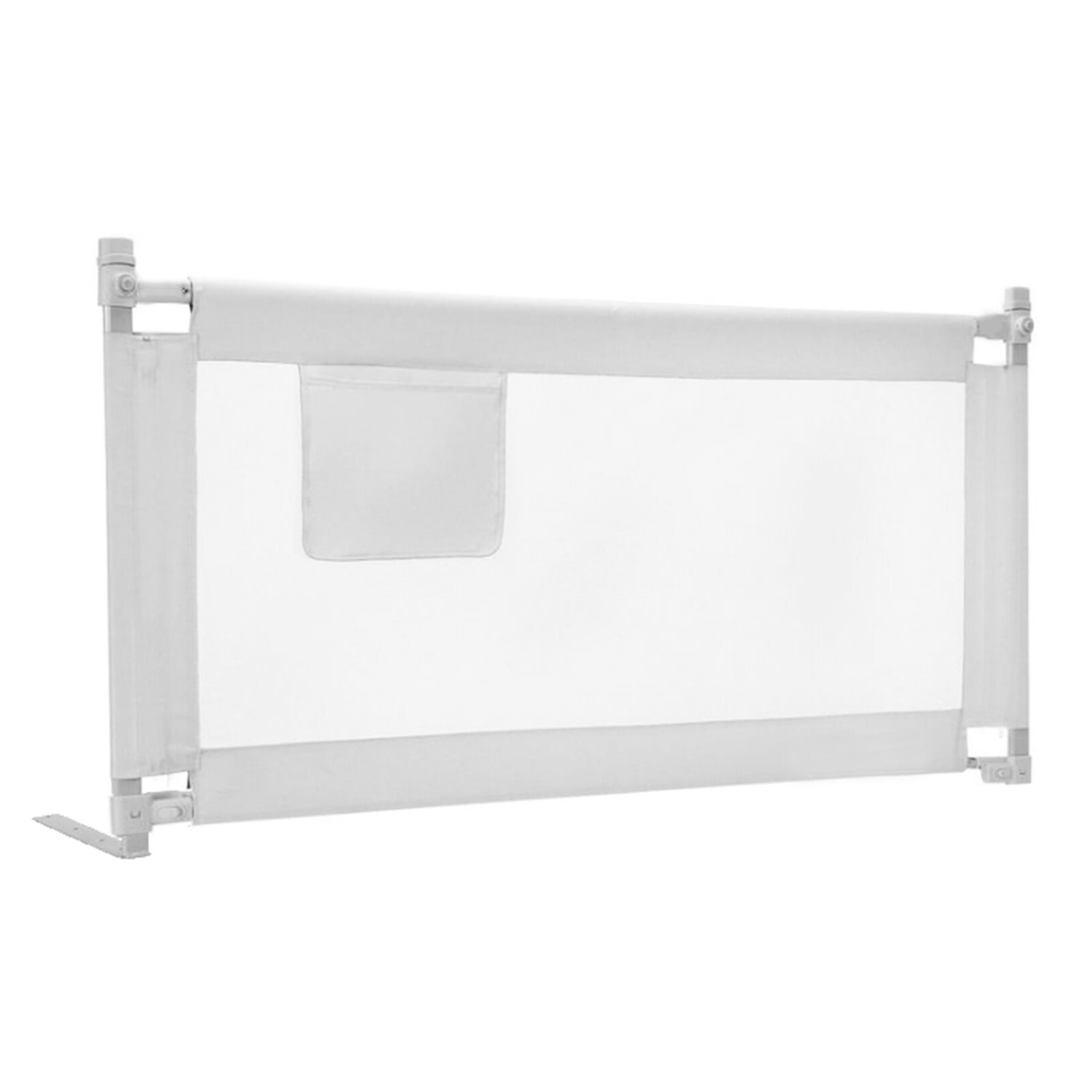 Miabu - Baranda Para Cama Seguridad Lateral Blanca