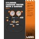 thumbnail image 2 of Probador de fugas de cilindros Lang Tools CLT-2 de 100 PSI con 2 manómetros, 2 of 4