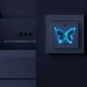 thumbnail image 2 of 6pcs, Wall Sticker, Blue Luminous 3D Crystal Butterfly Switch Sticker, Room Decor, Scene Decor, Bedroom Decor, Entrance Decor, Wall Beautification Decorative, Kitchen Decoration, Background Wall Deco, 2 of 4