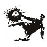 Rienda Libre Graphics - Decomural Football Striker Sports Player Ws-18352