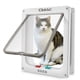 thumbnail image 1 of Tapa Cat Door CEESC, extra grande, blanca, ABS, con cierre de 4 posiciones, 1 of 7