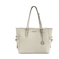 Cartera Michael Kors Gilly Large Jet Set Drawstring Top Zip Tote Blanco