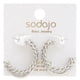 thumbnail image 1 of Arete Saronite Dije Abierto De Cuerda Con Rhinestone Oro Rodio Mujer, 1 of 3