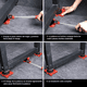 thumbnail image 5 of Set Elevador Y Mover Muebles Rodillos 5pzas Con Ruedas 150kg, 5 of 7