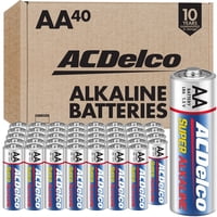 Powermax - Batería Acdelco Doble Aa De 1,5 V, Paquete De 40 Unidades, Superalcalinas