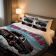 thumbnail image 1 of The A Team Duvet Cover Set Vintage Number Pattern Bedding Set Soft And SkinFriendly, 1 of 1