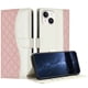 thumbnail image 1 of Funda Tipo Cartera Acolchada para iPhone 15 Plus con Bloqueo RFID Ranuras y Correa Rosa, 1 of 5