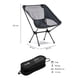 thumbnail image 4 of Silla Plegable Para Camping Liviana Negro Kano, 4 of 7