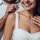 thumbnail image 3 of Romantic Hearte Collars Chain Azul Colgante Collar Mothers Day Gift Silver Cristal Jewelry para mujeres o Girls, 3 of 7
