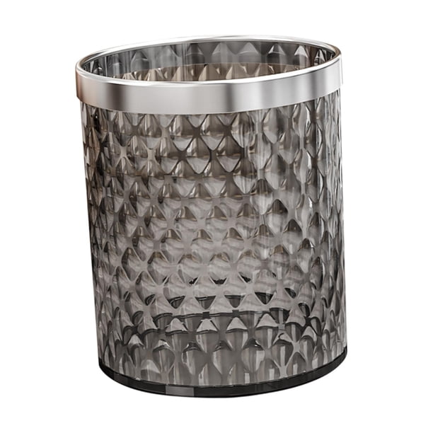 Elegante Papel De Basura De La Basura Del Lavado De Lavabo En La Papelera De Basura 16 L Para La Cocina Cocina De La Oficina Gris
