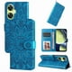 thumbnail image 3 of Funda tipo cartera FOXDOCK para OnePlus Nord CE 3 Lite , diseño girasol en relieve, cuero PU, cierre magnético, soporte y tarjetero, 3 of 5