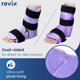 thumbnail image 5 of Envoltura de hielo para tobillo REVIX para lesiones, gel reutilizable, color morado, 5 of 6