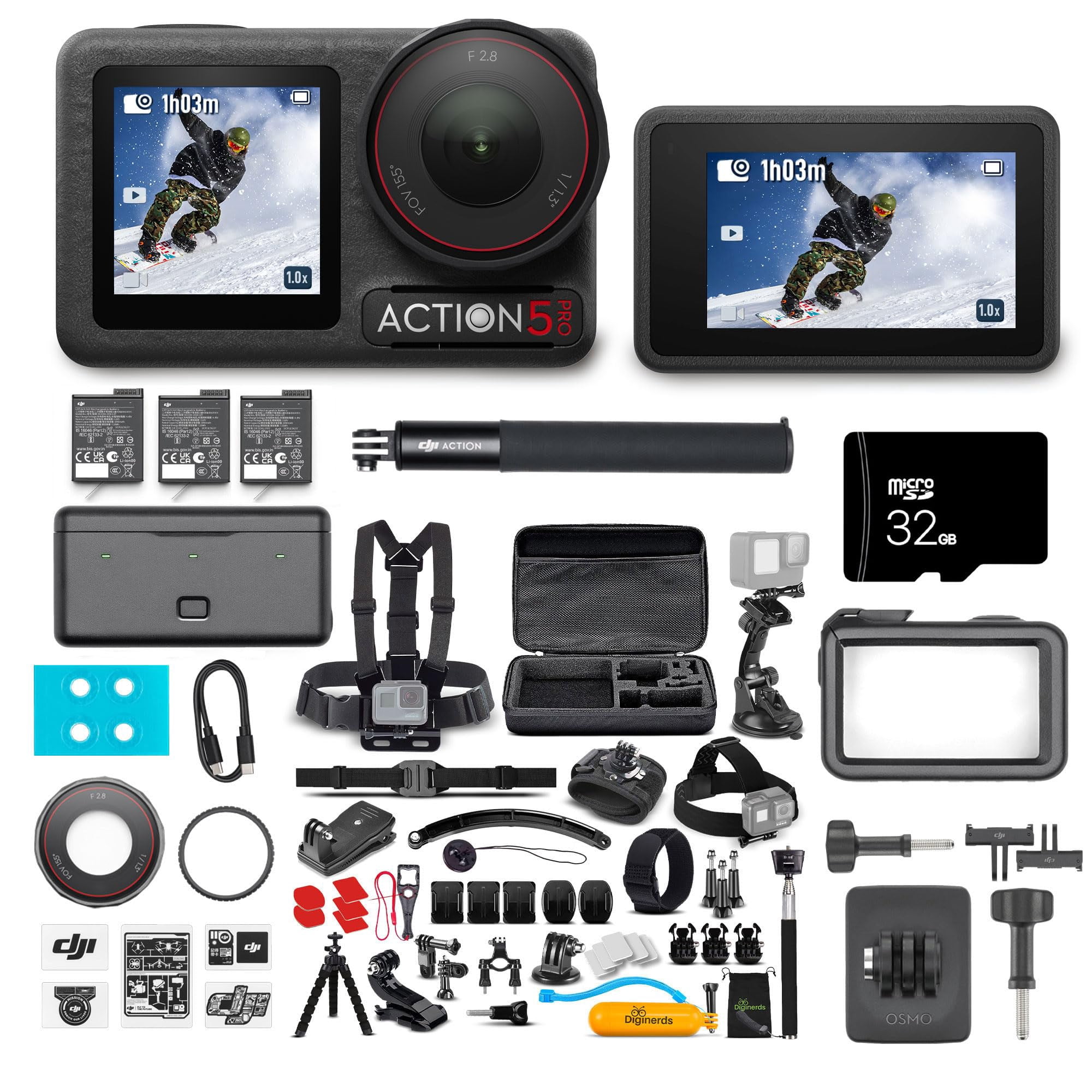 Cámara De Acción Dji Osmo Action 5 Pro 4k Uhd Resistente Al Agua