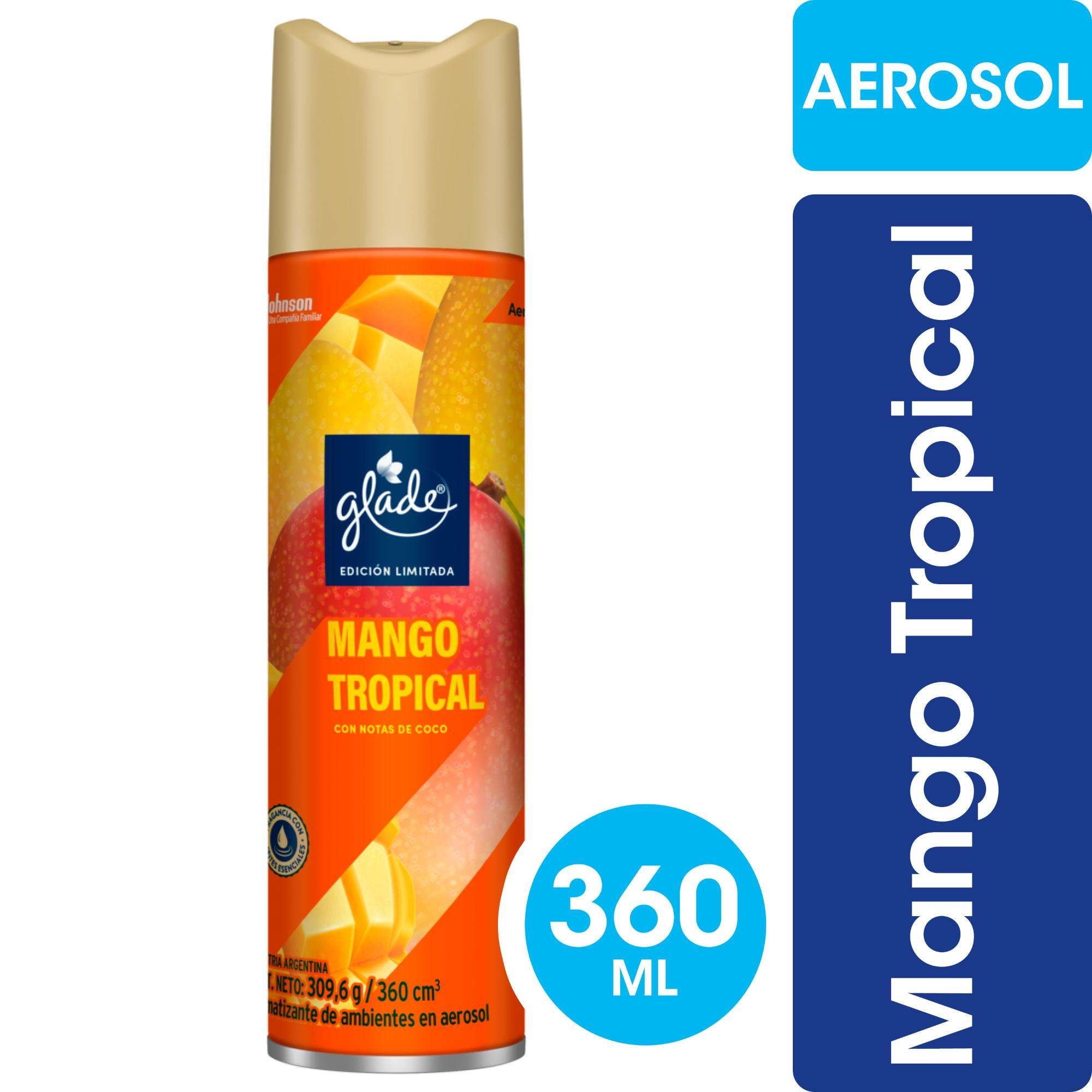 Glade - Desodorante Ambiental Aerosol Mango Tropical Lata