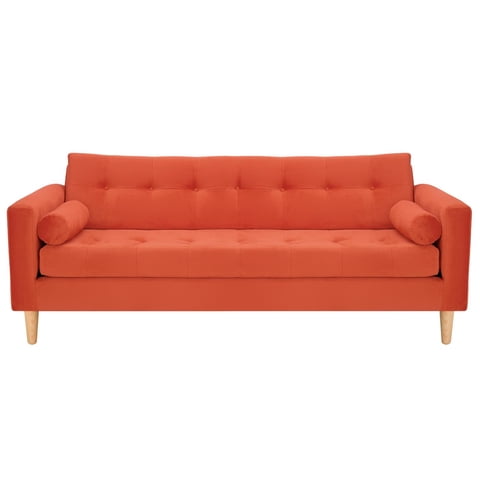 Bodevir - Sofa Retro 3Cg Felpa 05 Naranja