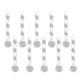 thumbnail image 2 of 10pcs Christmas Drops Festival Party Xmas Tree Hanging Crystal Colgante Decoración, 2 of 5