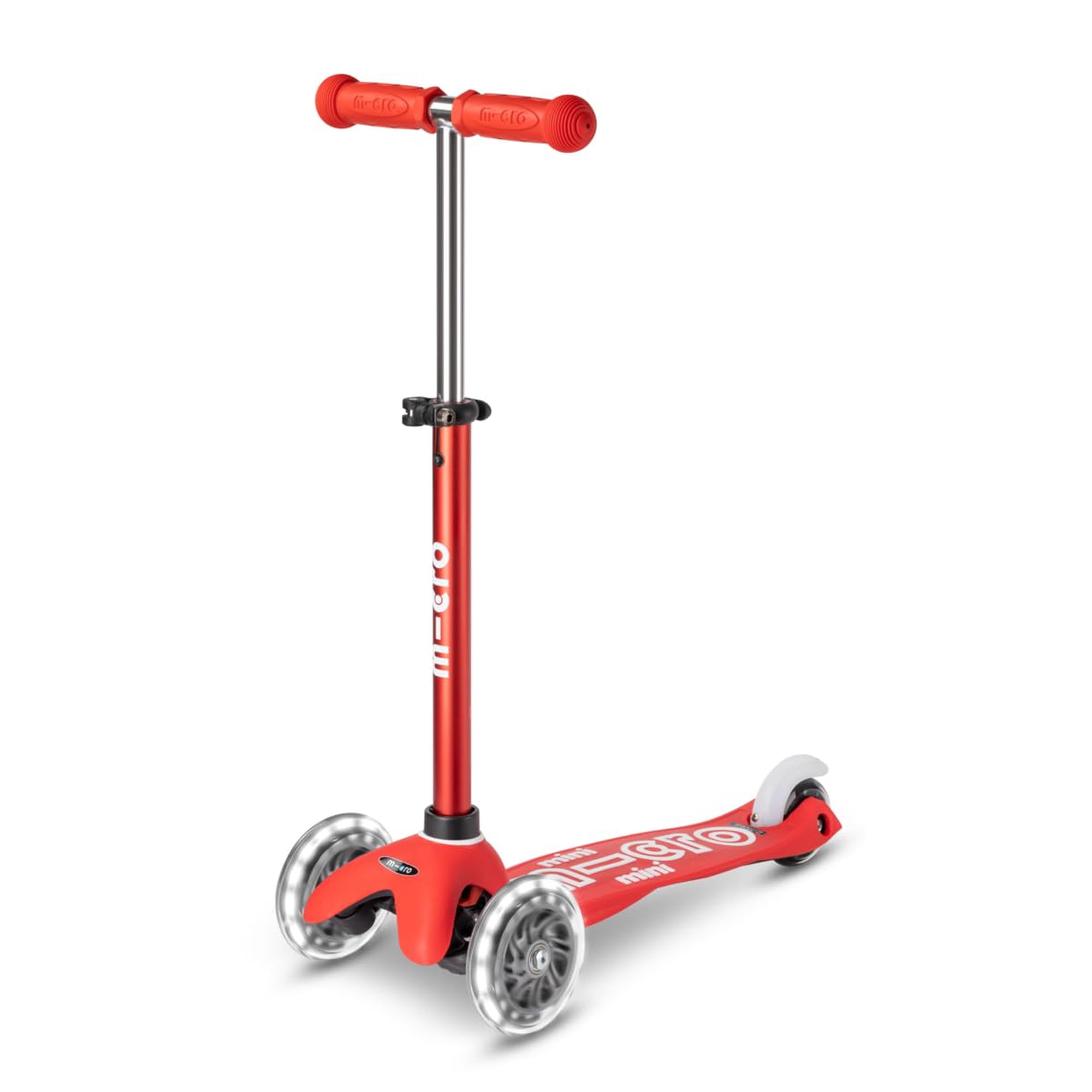Scooter Infantil Micro Mini Led De 3 Ruedas Con Manillar T Ajustable