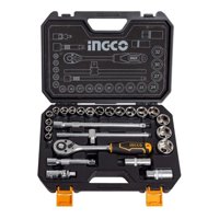 Set Dados Y Chicharra Industrial 25 Piezas 1/2 Ingco