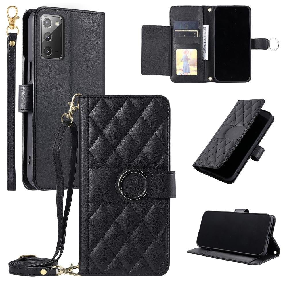 Funda Tipo Billetera Foxdock Para Samsung Galaxy Note 20 – Tapa Abatible Con Correa Para Mujer