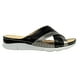 thumbnail image 1 of Sandalias Confort de Mujer con Tiras Cruzadas PG5255 Negro, 1 of 5