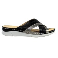 Megabazar Spa - Sandalias Confort De Mujer Con Tiras Cruzadas Pg5255 Negro
