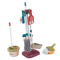 Bothyi - Juego De Escoba, Recogedor Y Fregona De Juguete De Limpieza Para Niños, Juguete Para Juego De Imitación Para Niños, 13 Uds.