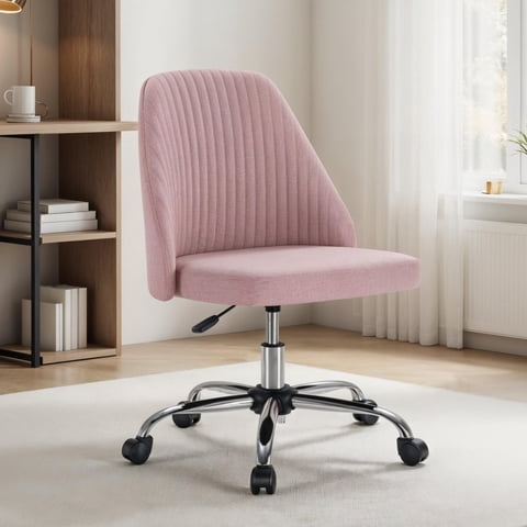 Silla De Escritorio Simple Deluxe Rosa