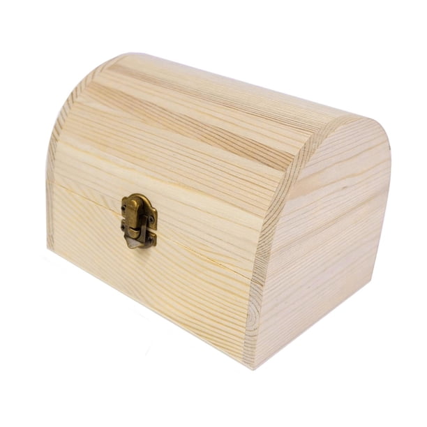 Caja de Joyería de Madera Sin Acabado para Pintar Manualidades Organizador Portátil Estuche Decorativo Alhajero Función Personalizable Adecuada para P Estilo C