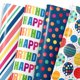 thumbnail image 1 of Papel de regalo MotiGiftie 51 × 71 cm – 12 hojas para cumpleaños, 1 of 7