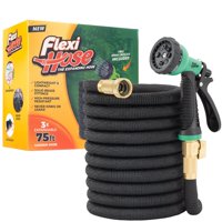 Flexi Hose - Manguera Flexible Para Jardín, Extensible, 22,86 M, Con Boquilla De 8 Funciones
