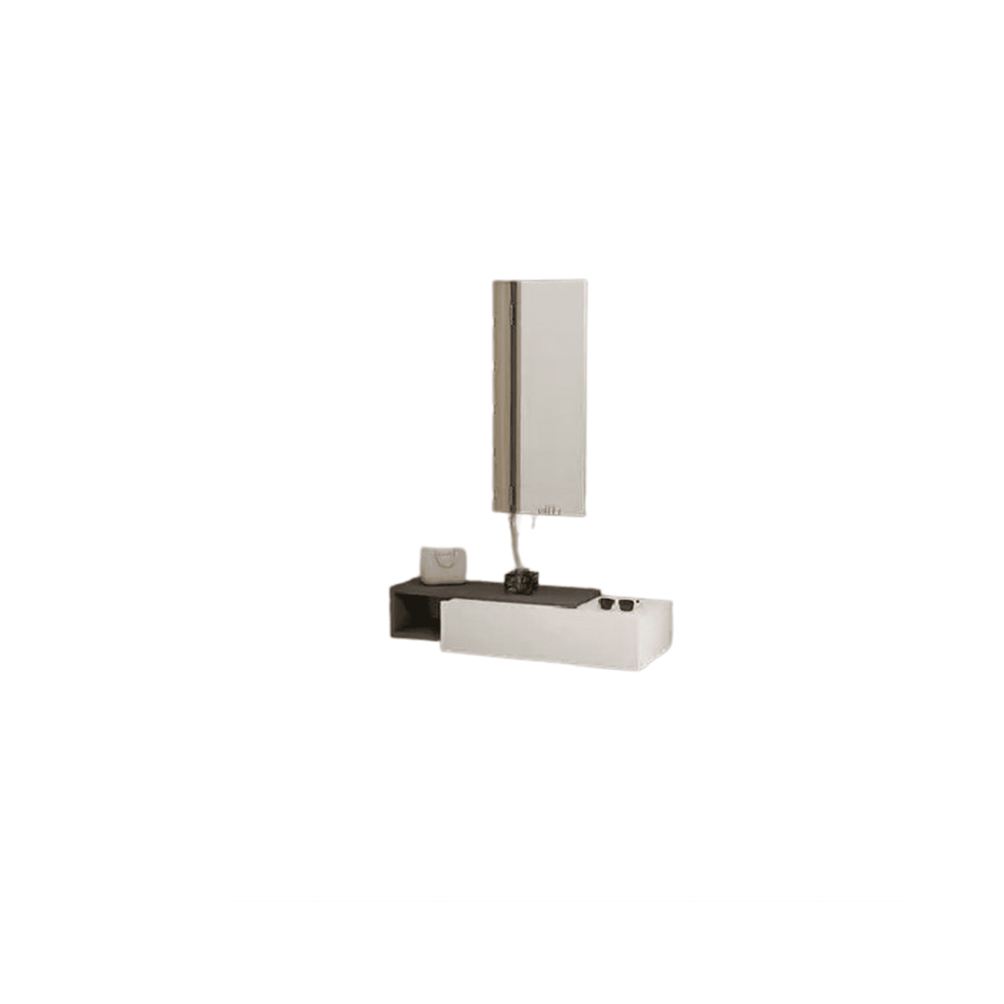 Genérico - Recibidor Arrimo Flotante Moderno Minimalista Con Espejo