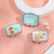 thumbnail image 3 of Personal Health Care Mini Metal Jewelry Small Square Rounded Glue Small Medicine Box Storage Box Medicine Box Medicine Divider, 3 of 3