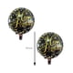 thumbnail image 2 of Juego de globos de aluminio con forma de feliz cumpleaños, 8 unidades, negro y dorado, 45 cm, 2 of 6