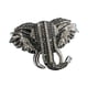 thumbnail image 3 of Broche De Elefante Broches Pin De Solapa Con Cabeza De Elefante Accesorios De Vestir Gris, 3 of 5