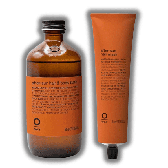 Kit Dúo Oway After Sun Baño Capilar y Corporal 240 ml y Mascarilla Capilar
