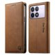 thumbnail image 1 of Funda Billetera de Cuero para [Xiaomi POCO F6 Pro], Bloqueo RFID, Tarjetas y Soporte Marrón, 1 of 5