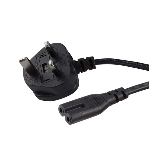 Cable de alimentación UK de 2 ranuras no polarizado IEC-320-C7 a CEE 7/16