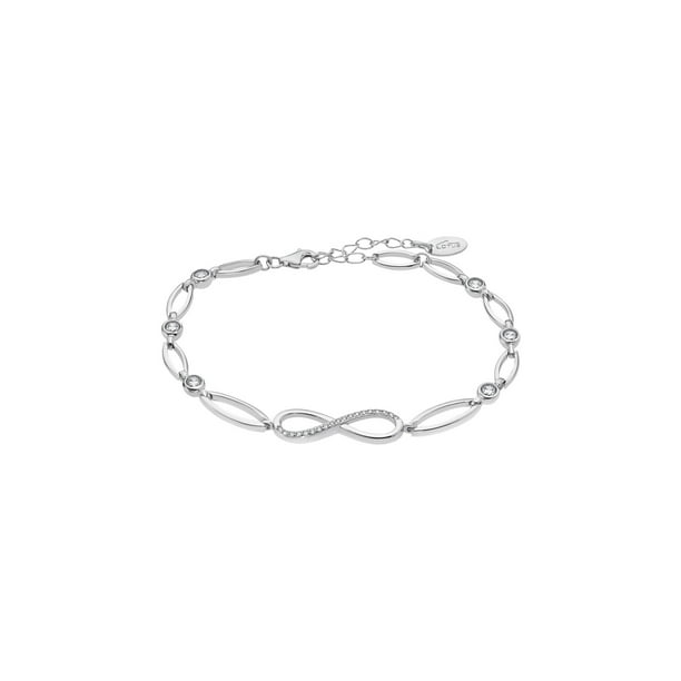 Tuscany Silver Pulsera De Mujer Con Plata Fina 925, 19 Cm