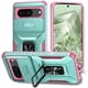 thumbnail image 1 of Funda Armada para Google Pixel 8 con Tapa Deslizante y Soporte Magnético Giratorio Verde, 1 of 5