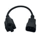 thumbnail image 2 of Cable De Alimentación IEC320 C14 A Estándar Americano 5-15R Cable De Extensión 0,6 M 3 Pines, 2 of 5