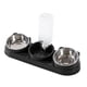 thumbnail image 4 of Comedero automático para mascotas con bebedero automático. Incluye comedero para comida húmeda y seca. Juego de comederos y bebederos para gatos y hám negro, 4 of 5