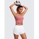 thumbnail image 3 of Shorts CRZ YOGA Dolphin para correr con forro de malla y tiro alto blanco talla S, 3 of 5